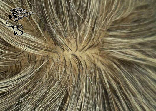 Тоупе Силк низкопробных людей волос Ремы индейца серый, тонкая система замены человеческих волос кожи