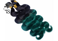 Culy Black to Green Ombre Human Hair Extensions With 100% Brazilian Human Hair