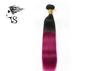 Black To Purple Ombre Hair Extensions 7A 100% Indian Virgin Hair Extensions Straight